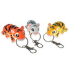 3D Printed Multicolored Tiger Key Chain 1 Count Assorted Colors