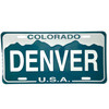 Denver Mountain license Plate 1 Count Denver Mountain license Plate 1 Count