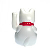 Battery Powered White Lucky Cat 1 Count