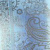 Sky Blue Leafy Paisley Pashmina Scarf