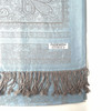 Light Blue Paisley Centerpiece Pashmina Scarf