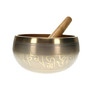Large Brass Buddha Pattern 5.5" Singing Bowl 1 Count
