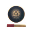 Large Brass Black Buddha Pattern 5.5" Singing Bowl 1 Count