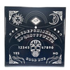 Mini Black Wooden Table with Ouija Engraving 6" Tall