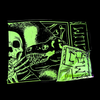 UV Reactive Scarf - Calcium Skull