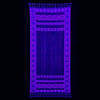 Neon Nomad UV Reactive Pashmina Black Pink