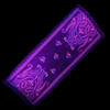 Midnight Bloom UV Reactive Pashmina Purple Pink