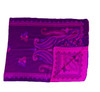 Midnight Bloom UV Reactive Pashmina Pink Brown