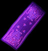 Midnight Bloom UV Reactive Pashmina Pink Brown