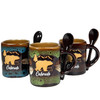 Colorado Bear In The Mountains Classic Espresso Mug w/ Spoon (Assorted Colors)