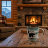 Colorado Rustic Bear In The Mountains Mug (Assorted Colors)