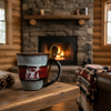 Colorado Ceramic Elk in the Mountains 16oz Mug w/ Matching Spoon