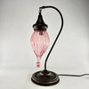 Hanging Crackle Glass Table Lamp 1 count assorted
