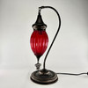 Hanging Crackle Glass Table Lamp 1 count assorted