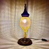 Hanging Crackle Glass Table Lamp 1 count assorted