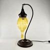 Hanging Crackle Glass Table Lamp 1 count assorted