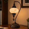 DB3 Camel Neck Heavy Base Mosaic Lamp 17"  Gray Granite