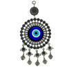 Turkish Evil Eye Wall Hanging with Charms – 8" Diameter