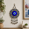 Turkish Evil Eye Wall Hanging with Charms – 8" Diameter