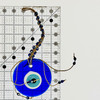 4.33" Turkish Evil Eye Jute Wall Hanging