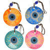 Rainbow Collection Hand Painted Evil Eye Glass Hanging 5"x 10" – 1 Count Assorted