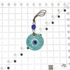 Rainbow Collection Hand Painted Evil Eye Glass Hanging 2.75"x 7.5" – 1 Count Assorted