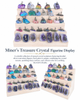 Miner’s Treasure Crystal Figurine  - Display included with 32 Pc Set