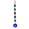 5 Multicolor Owl Evil Eye Wall Hanging 15"
