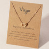 12-Piece Zodiac Sign Pendant Necklace Set – Gold Plated Astrology Necklaces with Display Cards