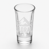 Colorado Mountain Engraved 1 oz Tall Shot Glass – Clear Souvenir Glass