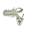 Silver Alloy 16" Posable Chinese Dragon 1 Count