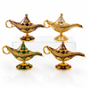 5" Small Brass and Enamel Aladdin Genie Lamp 1 Count Assorted Color