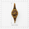 9" Aladdin Brass and Enamel Genie Lamp 1 Count Assorted Colors