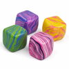 Squishy Marbled Cube - 1pc Assorted Colors