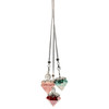 Crystal Chip Pendulum with Silver-Tone Chain 1 count assorted