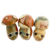 Carved Gemstone Mushroom Figurine 1 count assorted