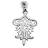 Decorative Hanging Dangle Threaded Screw Lock for Turkish Mosaic Lamps – Approx. 9 mm Thread Diameter – Silver