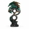 Green Challenging Dragon 11" Figure