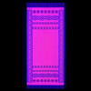 Neon Nomad UV Reactive Pashmina Dark Purple Pink