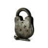 Vintage Iron Padlock 3 x 5 - Back Vintage Iron Padlock 3 x 5 - Back