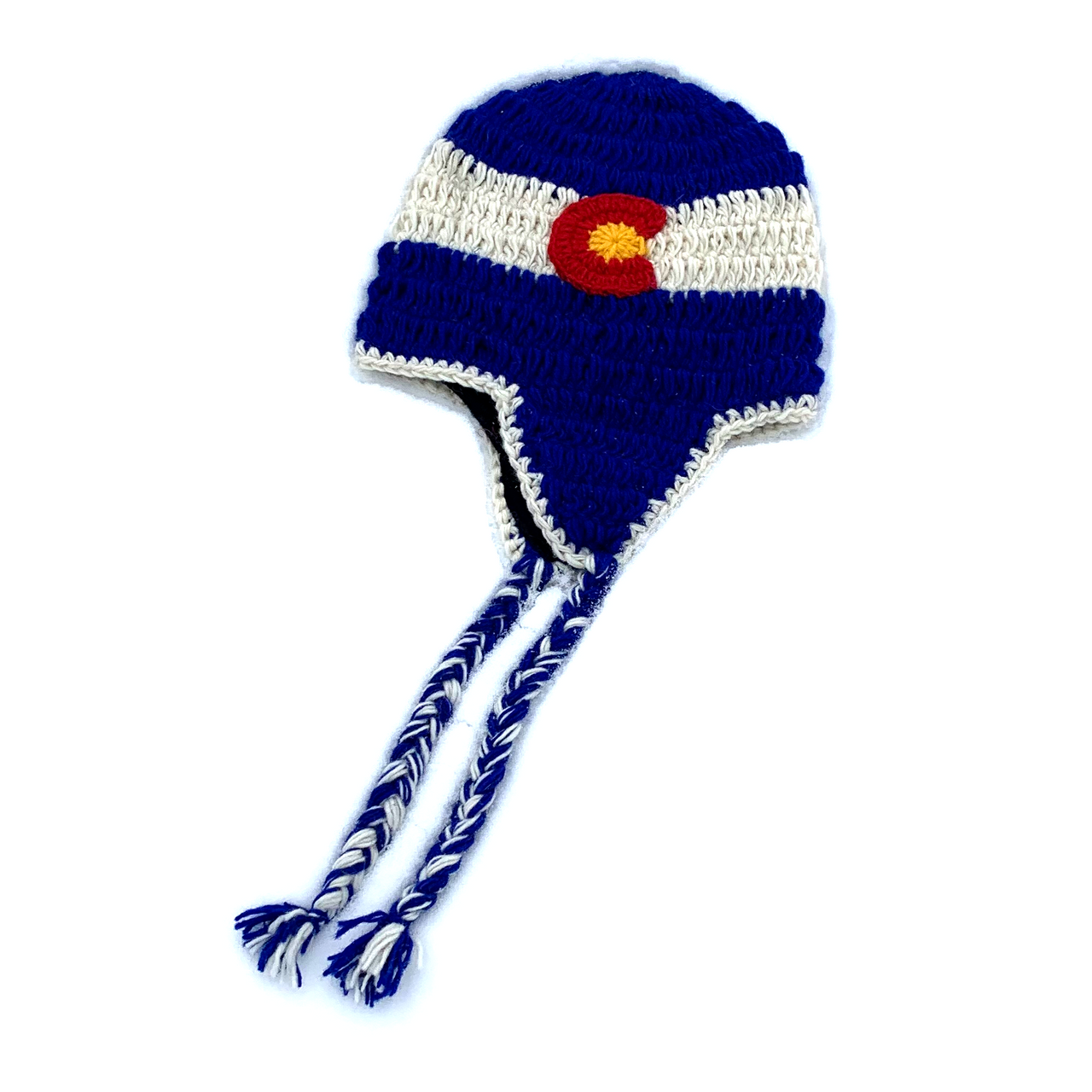 Wool Colorado Rope Flap Beanie with Fleece Lining - Paykoc Imports,