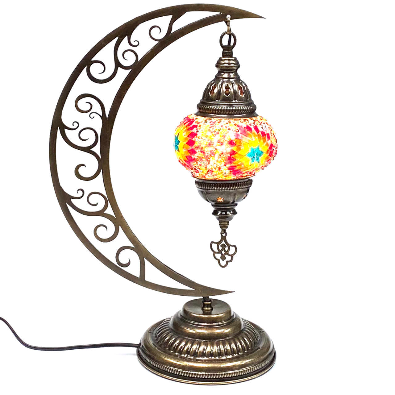 TURKISH MOSAIC TABLE LAMP CAMEL NECK DB2