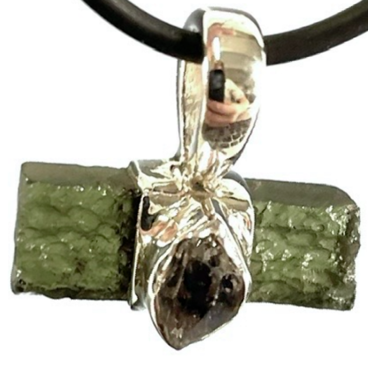 Moldavite Necklaces Raw & Faceted Certified | Moldavite Life