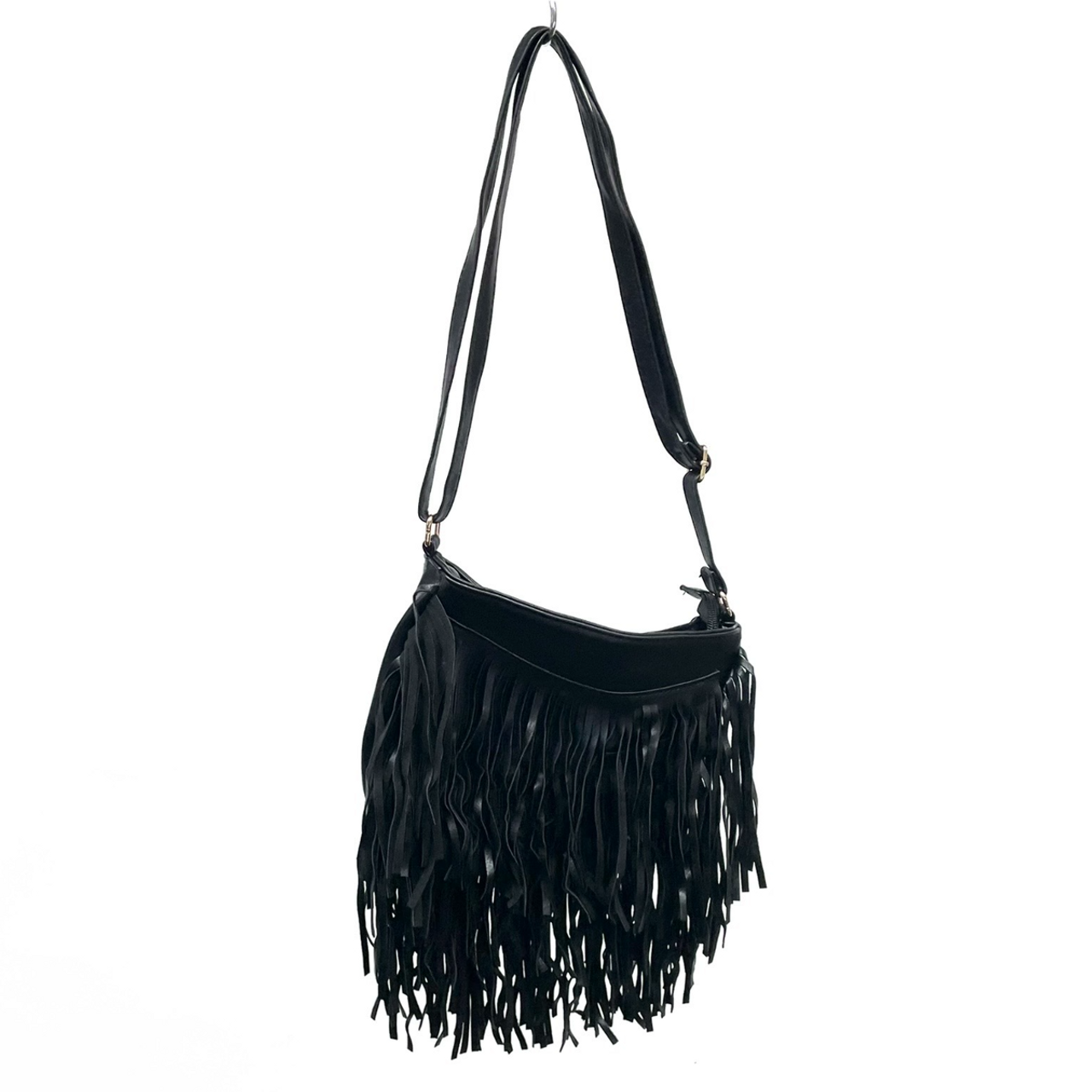 Fringe Handbag - Large - Black - Glamourplus - Ciao Bella Dresses