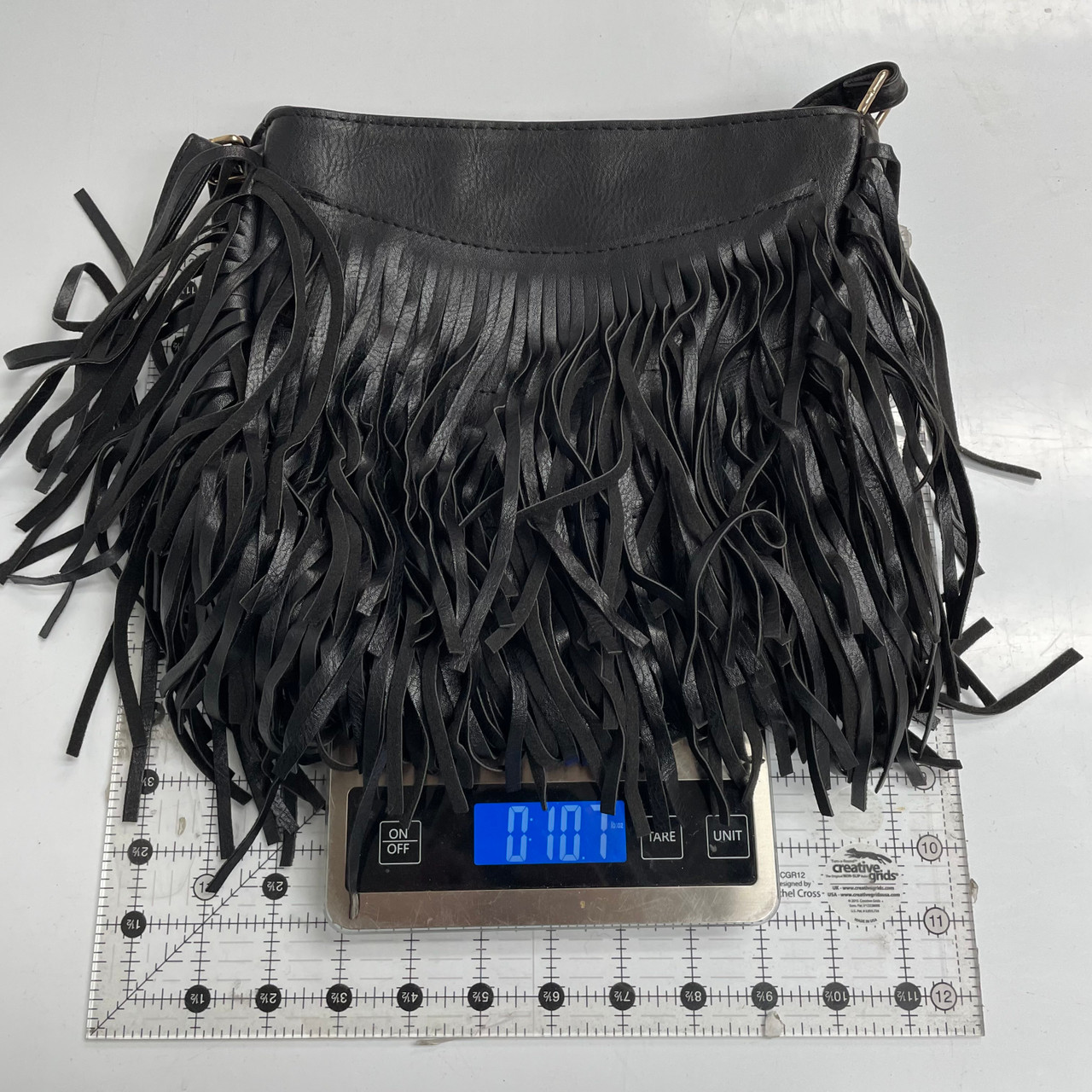 Leather Fringe Bag Assorted Colors 1 Count - Paykoc Imports