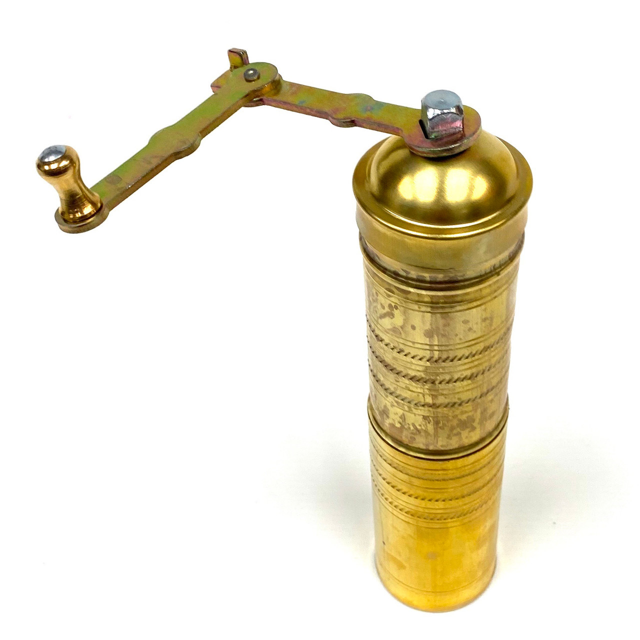 8" Vintage Brass Coffee Mill / Grinder Paykoc Imports, Inc.