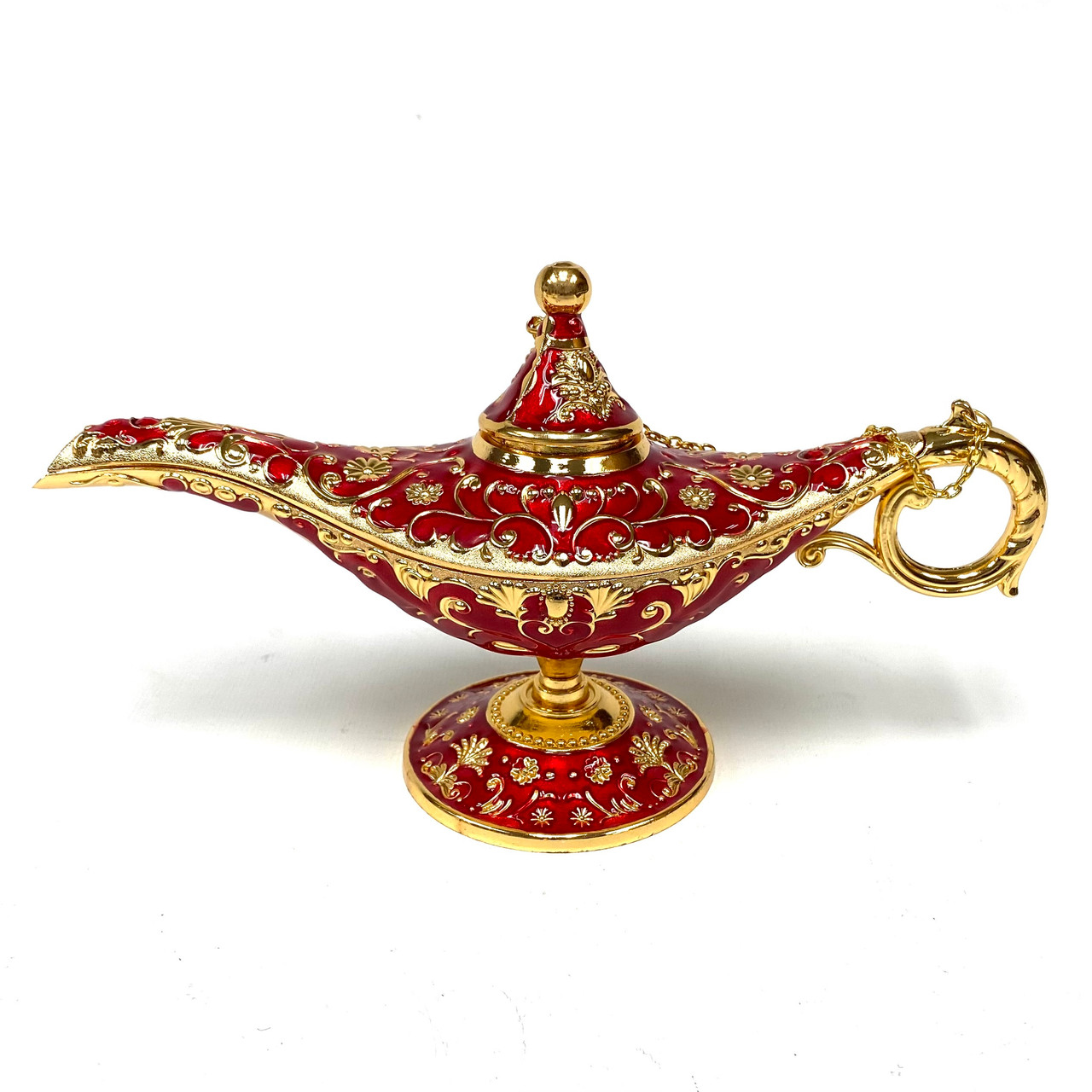 Brass and Enamel Aladdin Genie Lamp 1 Count Assorted Color