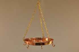Hanging Copper Pot Rack - Top