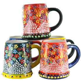 Handmade Nimet Porcelain Beer Steins (Assorted Colors/Patterns)