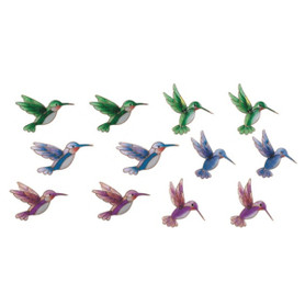 Set of Twelve Hummingbird Magnets, 3"H GS97698